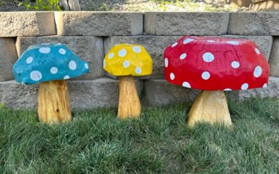 Colorful Mushrooms – Set of 3