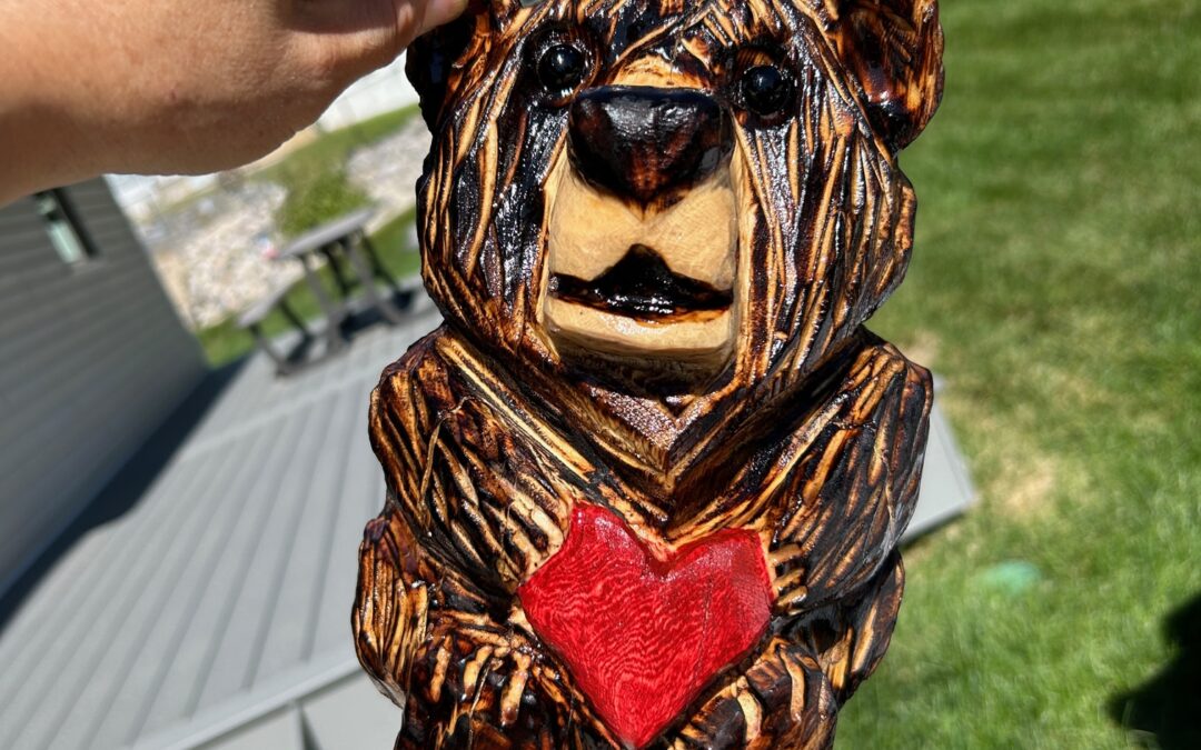 Bear Holding Heart