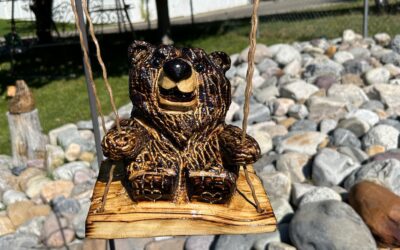 Small Bear on Swing